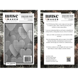 Lisa Horton Crafts Muse & Maker 3D Embossing Folder Scratched Heart (LHCEFMM001)