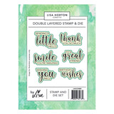 Lisa Horton Crafts Stamp and Die Set Double Layered (LHCCD382)