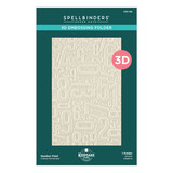 Spellbinders Turn the Page 3D Embossing Folder Number Field by Esther Glas (E3D-186)