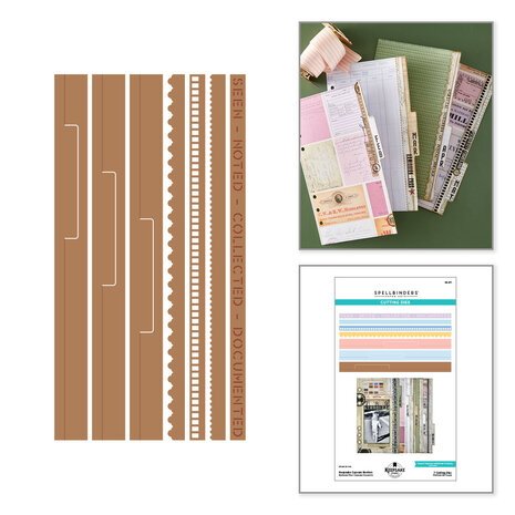 Spellbinders Turn the Page Etched Dies Keepsake Capsule Borders by Esther Glas (S6-271)