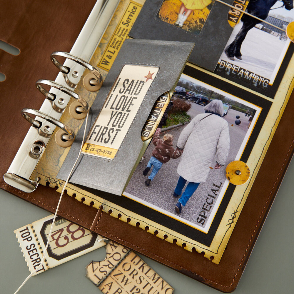 Spellbinders Turn the Page Etched Dies Page with Flap Pocket by Esther Glas (S7-295) Spellbinders Turn the Page Etched Dies Page with Flap Pocket by Esther Glas (S7-295)