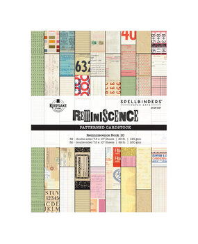 Spellbinders Turn the Page Reminiscence Book 10 Patterned Cardstock by Esther Glas (SCSP-037) Spellbinders Turn the Page Reminiscence Book 10 Patterned Cardstock by Esther Glas (SCSP-037)