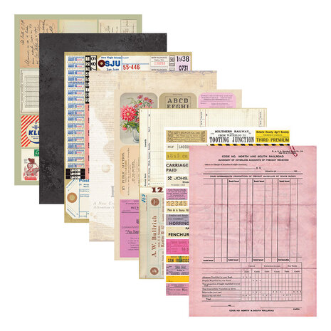 Spellbinders Turn the Page Reminiscence Book 10 Patterned Cardstock by Esther Glas (SCSP-037) Spellbinders Turn the Page Reminiscence Book 10 Patterned Cardstock by Esther Glas (SCSP-037)