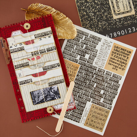 Spellbinders Turn the Page Rub-Ons Noted Details by Esther Glas (SCSR-016) Spellbinders Turn the Page Rub-Ons Noted Details by Esther Glas (SCSR-016)