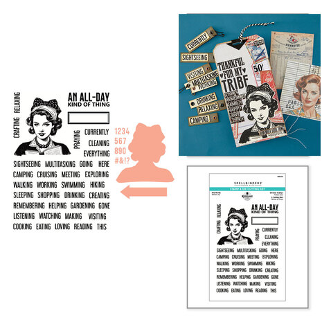 Spellbinders Turn the Page Stamp & Die Set ING Words by Esther Glas (SDS-232) Spellbinders Turn the Page Stamp & Die Set ING Words by Esther Glas (SDS-232)