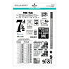 Spellbinders Turn the Page Clear Stamp Set Keepsake Numbers by Esther Glas (STP-279)