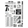 Spellbinders Turn the Page Clear Stamp Set Keepsake Numbers by Esther Glas (STP-279)