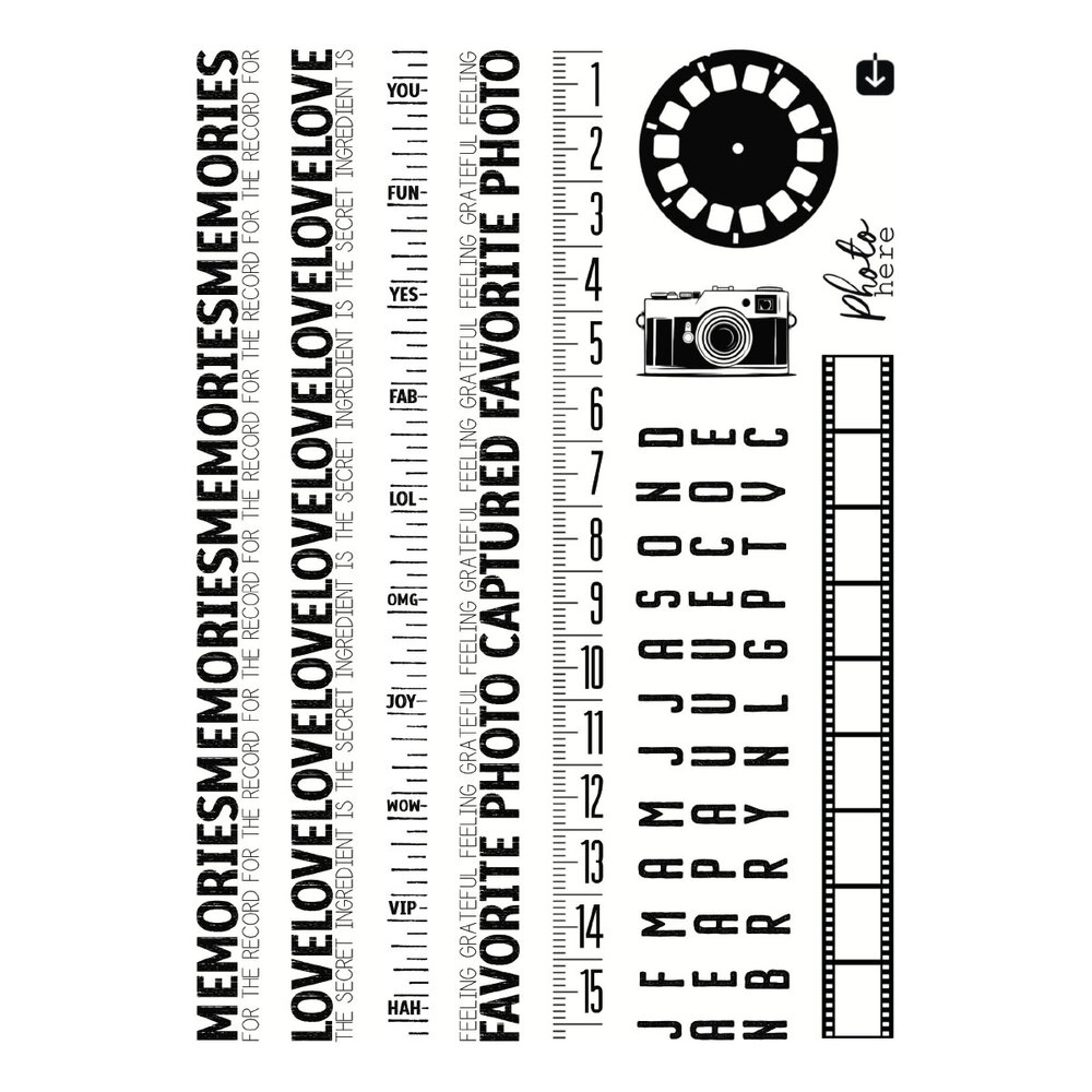 Spellbinders Turn the Page Clear Stamp Set Keepsake Strips by Esther Glas (STP-280) Spellbinders Turn the Page Clear Stamp Set Keepsake Strips by Esther Glas (STP-280)