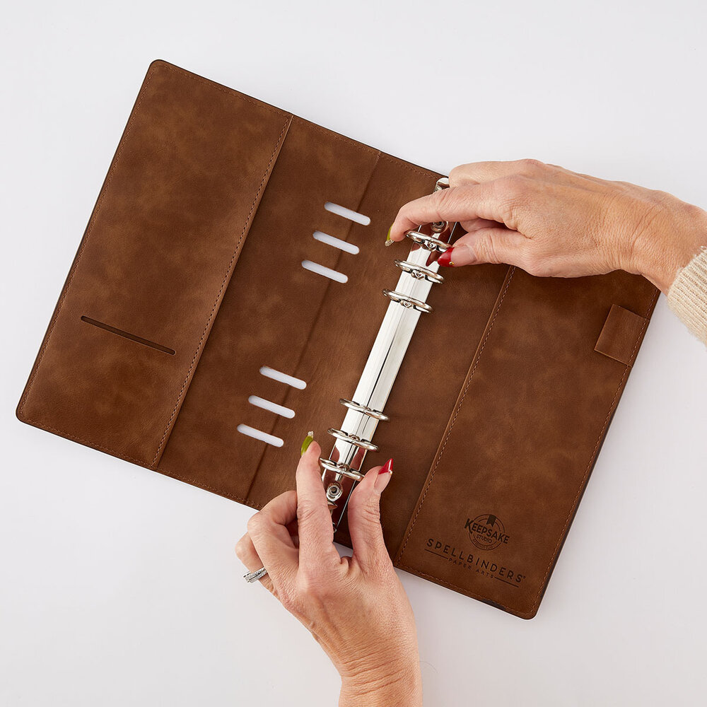 Spellbinders Turn the Page Dark Roast Binder by Esther Glas (T-111) Spellbinders Turn the Page Dark Roast Binder by Esther Glas (T-111)