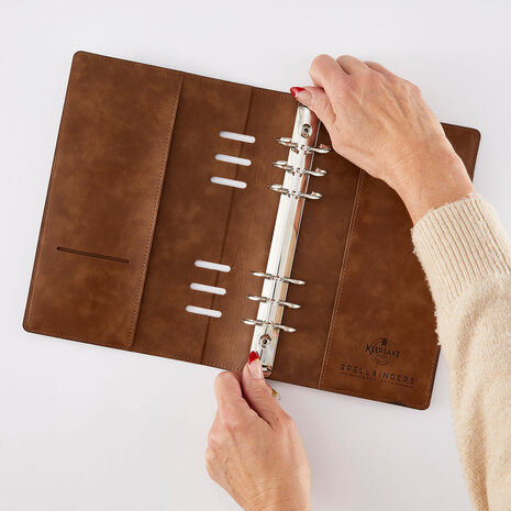 Spellbinders Turn the Page Dark Roast Binder by Esther Glas (T-111) Spellbinders Turn the Page Dark Roast Binder by Esther Glas (T-111)