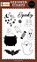 Handmade Halloween Designer Stamp Set Spooky Sparkles (CBHE512042)