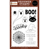 Carta Bella Handmade Halloween Designer Stamp Set Stitched Ghost (CBHE512041)