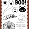 Carta Bella Handmade Halloween Designer Stamp Set Stitched Ghost (CBHE512041) Carta Bella Handmade Halloween Designer Stamp Set Stitched Ghost (CBHE512041)