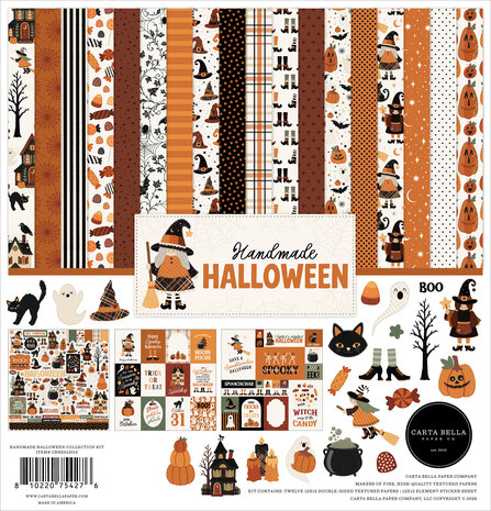 Carta Bella Handmade Halloween 12x12 Inch Collection Kit (CBHE512016) Carta Bella Handmade Halloween 12x12 Inch Collection Kit (CBHE512016)