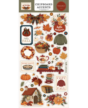 Carta Bella Here Comes Autumn 6x13 Chipboard Accents (CBHCA513021)