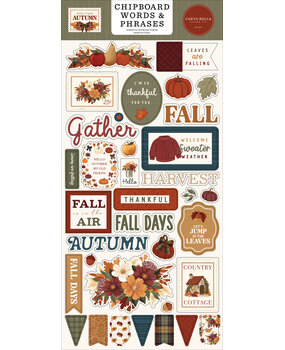 Carta Bella Here Comes Autumn 6x13 Chipboard Words & Phrases (CBHCA513022) Carta Bella Here Comes Autumn 6x13 Chipboard Words & Phrases (CBHCA513022)