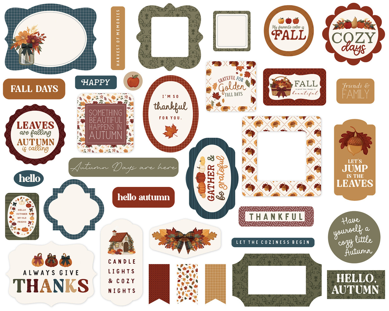 Carta Bella Here Comes Autumn Ephemera (CBHCA513024) Carta Bella Here Comes Autumn Ephemera (CBHCA513024)