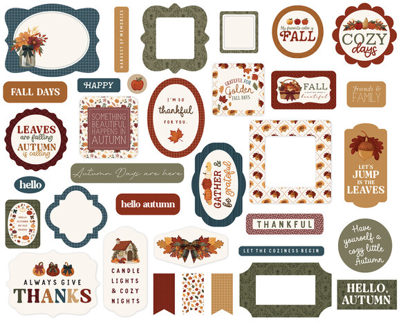 Carta Bella Here Comes Autumn Ephemera (CBHCA513024) Carta Bella Here Comes Autumn Ephemera (CBHCA513024)