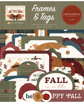 Carta Bella Here Comes Autumn Frames & Tags (CBHCA513025)
