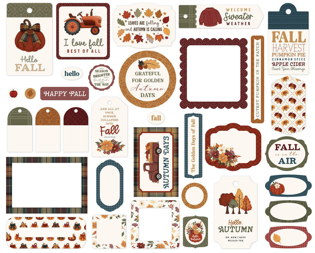 Carta Bella Here Comes Autumn Frames & Tags (CBHCA513025) Carta Bella Here Comes Autumn Frames & Tags (CBHCA513025)