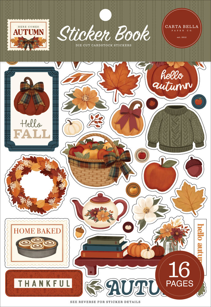 Carta Bella Here Comes Autumn Sticker Book (CBHCA513029)