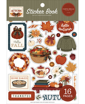 Carta Bella Here Comes Autumn Sticker Book (CBHCA513029) Carta Bella Here Comes Autumn Sticker Book (CBHCA513029)