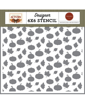 Carta Bella Here Comes Autumn Designer Stencil Harvest Leaves And Pumpkins Please (CBHCA513033) Carta Bella Here Comes Autumn Designer Stencil Harvest Leaves And Pumpkins Please (CBHCA513033)