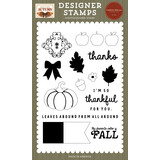 Carta Bella Here Comes Autumn Designer Stamp Set Fall Day Damask (CBHCA513044)