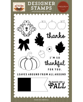 Carta Bella Here Comes Autumn Designer Stamp Set Fall Day Damask (CBHCA513044) Carta Bella Here Comes Autumn Designer Stamp Set Fall Day Damask (CBHCA513044)