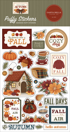 Carta Bella Here Comes Autumn Puffy Stickers (CBHCA513066)