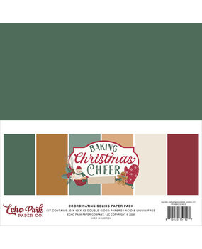 Echo Park Baking Christmas Cheer 12x12 Inch Coordination Solids Paper Pack (BCC516015) Echo Park Baking Christmas Cheer 12x12 Inch Coordination Solids Paper Pack (BCC516015)