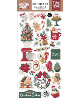 Echo Park Baking Christmas Cheer 6x13 Chipboard Accents (BCC516021)