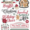Echo Park Baking Christmas Cheer 6x13 Chipboard Word & Phrases (BCC516022)