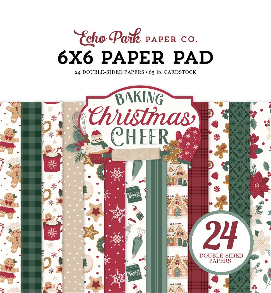 Echo Park Baking Christmas Cheer 6x6 Inch Paper Pad (BCC516023) Echo Park Baking Christmas Cheer 6x6 Inch Paper Pad (BCC516023)
