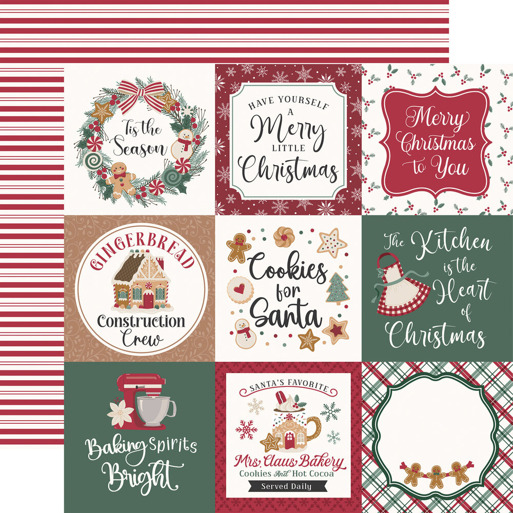 Echo Park Baking Christmas Cheer 12x12 Inch Collection Kit (BCC516016) Echo Park Baking Christmas Cheer 12x12 Inch Collection Kit (BCC516016)