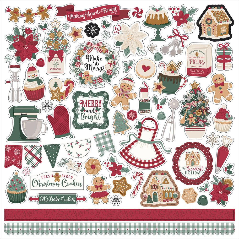 Echo Park Baking Christmas Cheer 12x12 Inch Collection Kit (BCC516016) Echo Park Baking Christmas Cheer 12x12 Inch Collection Kit (BCC516016)