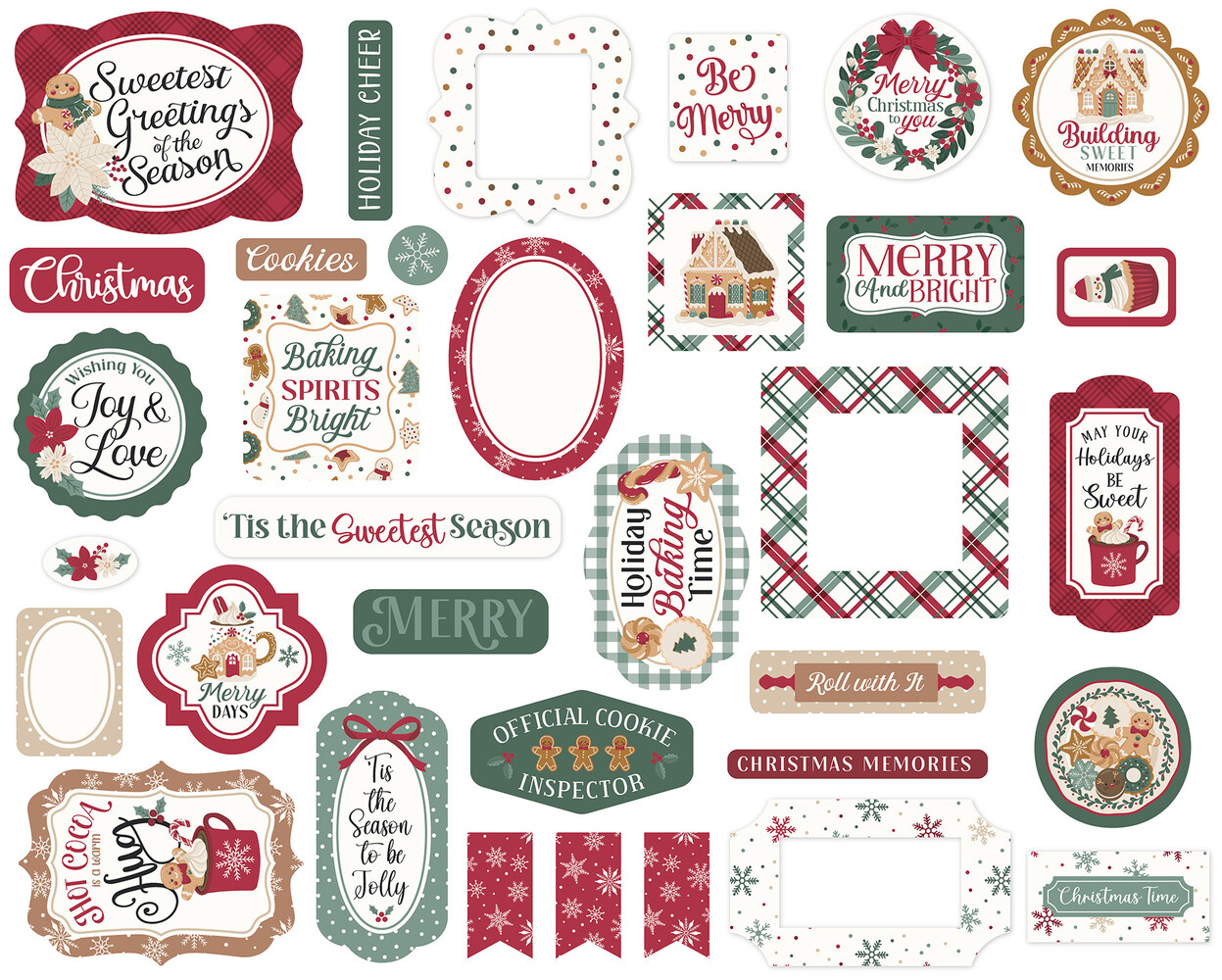 Echo Park Baking Christmas Cheer Ephemera (BCC516024)
