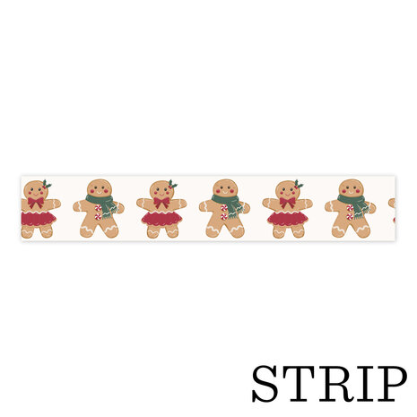 Echo Park Baking Christmas Cheer Washi Tape Sugar And Spice Cookies (BCC516027)