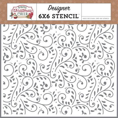 Echo Park Baking Christmas Cheer Designer Stencil Decorative Icing (BCC516033) Echo Park Baking Christmas Cheer Designer Stencil Decorative Icing (BCC516033)