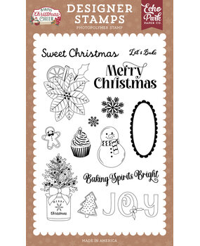 Echo Park Baking Christmas Cheer Designer Stamp Set Sweet Christmas (BCC516045) Echo Park Baking Christmas Cheer Designer Stamp Set Sweet Christmas (BCC516045)
