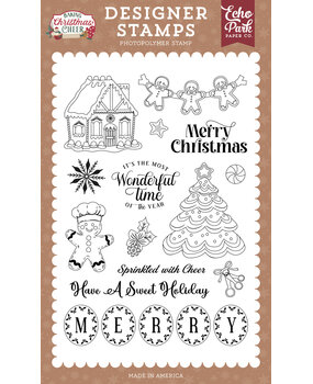 Echo Park Baking Christmas Cheer Designer Stamp Set Sprinkled With Cheer (BCC516046) Echo Park Baking Christmas Cheer Designer Stamp Set Sprinkled With Cheer (BCC516046)