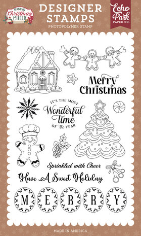 Echo Park Baking Christmas Cheer Designer Stamp Set Sprinkled With Cheer (BCC516046) Echo Park Baking Christmas Cheer Designer Stamp Set Sprinkled With Cheer (BCC516046)