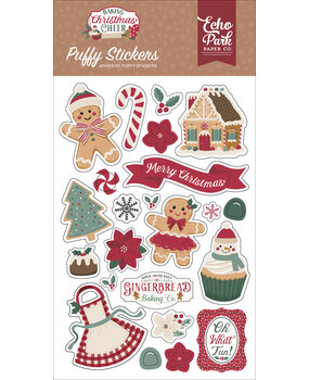 Echo Park Baking Christmas Cheer Puffy Stickers (BCC516066) Echo Park Baking Christmas Cheer Puffy Stickers (BCC516066)