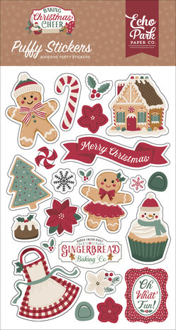Echo Park Baking Christmas Cheer Puffy Stickers (BCC516066)