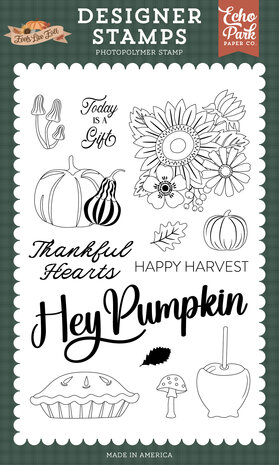 Echo Park Feels Like Fall Designer Stamp Set Hey Pumpkin (FLF514045)