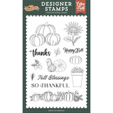 Echo Park Feels Like Fall Designer Stamp Set Squash And Pumpkins (FLF514044)