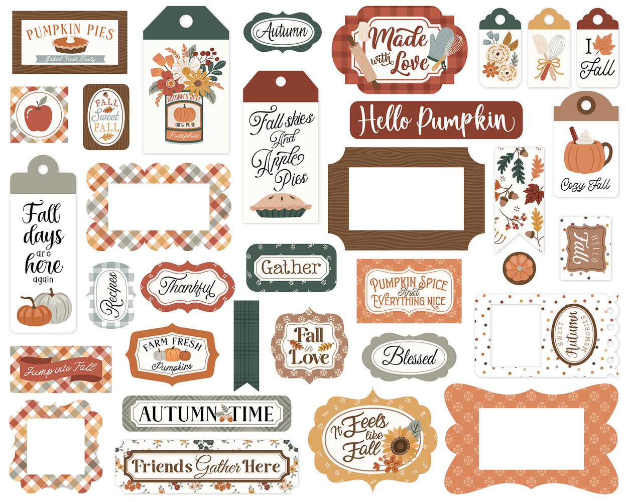 Echo Park Feels Like Fall Frames & Tags (FLF514025) Echo Park Feels Like Fall Frames & Tags (FLF514025)