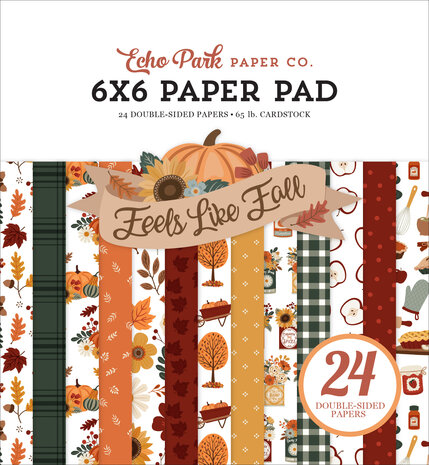 Echo Park Feels Like Fall 6x6 Inch Paper Pad (FLF514023) Echo Park Feels Like Fall 6x6 Inch Paper Pad (FLF514023)