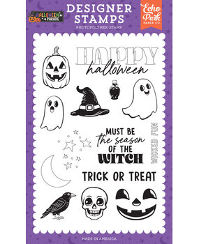 Echo Park Halloween Parade Designer Stamp Set Season Of The Witch (HPD511043) Echo Park Halloween Parade Designer Stamp Set Season Of The Witch (HPD511043)