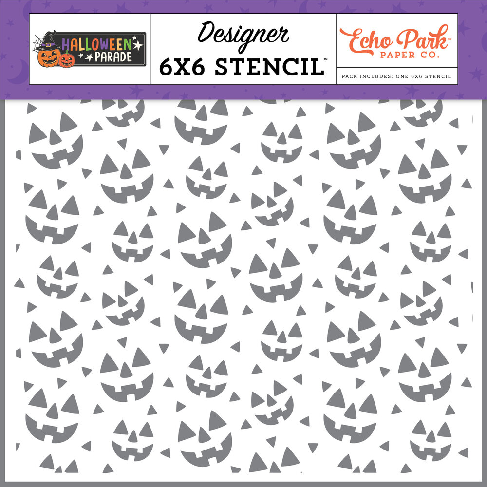 Echo Park Halloween Parade Designer Stencil Carved Faces (HPD511034) Echo Park Halloween Parade Designer Stencil Carved Faces (HPD511034)
